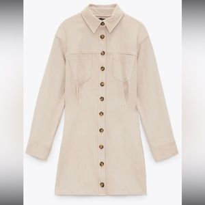 NWT ZARA SUEDE MINI DRESS